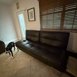 Real Leather Futon 