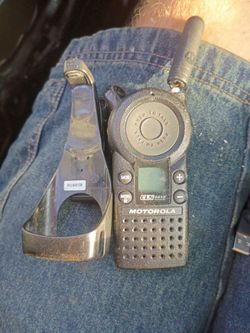 Walkie talkies and belt clip