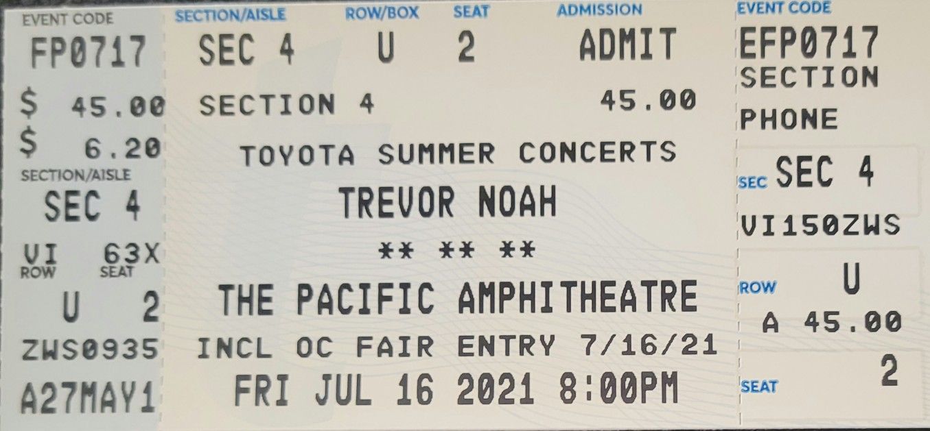 Trevor Noah Tickets 