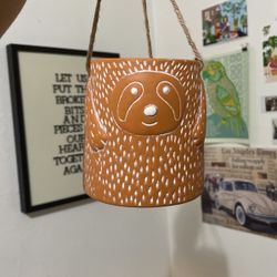 Sloth Hanging Ceramic Pot 