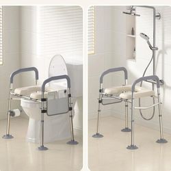 Raised Toilet Seat with Handles