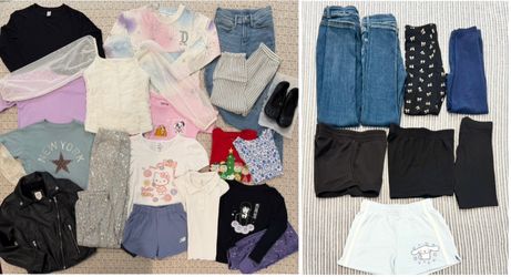 Bundle Of Girls Clothes, Jackets, Jeans, Flats, Rain Boots, Toms (35)