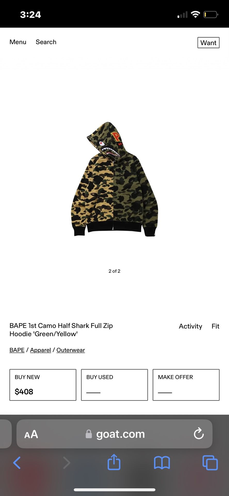 PONR BAPE HOODIE