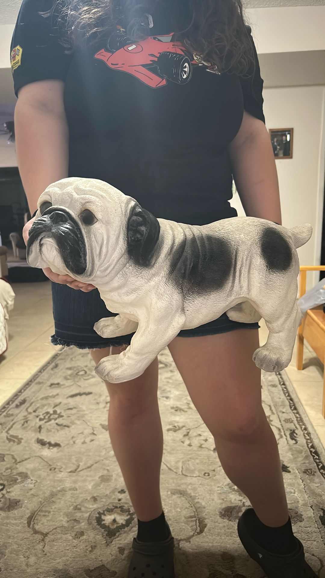 Ceramic Bulldog Statue