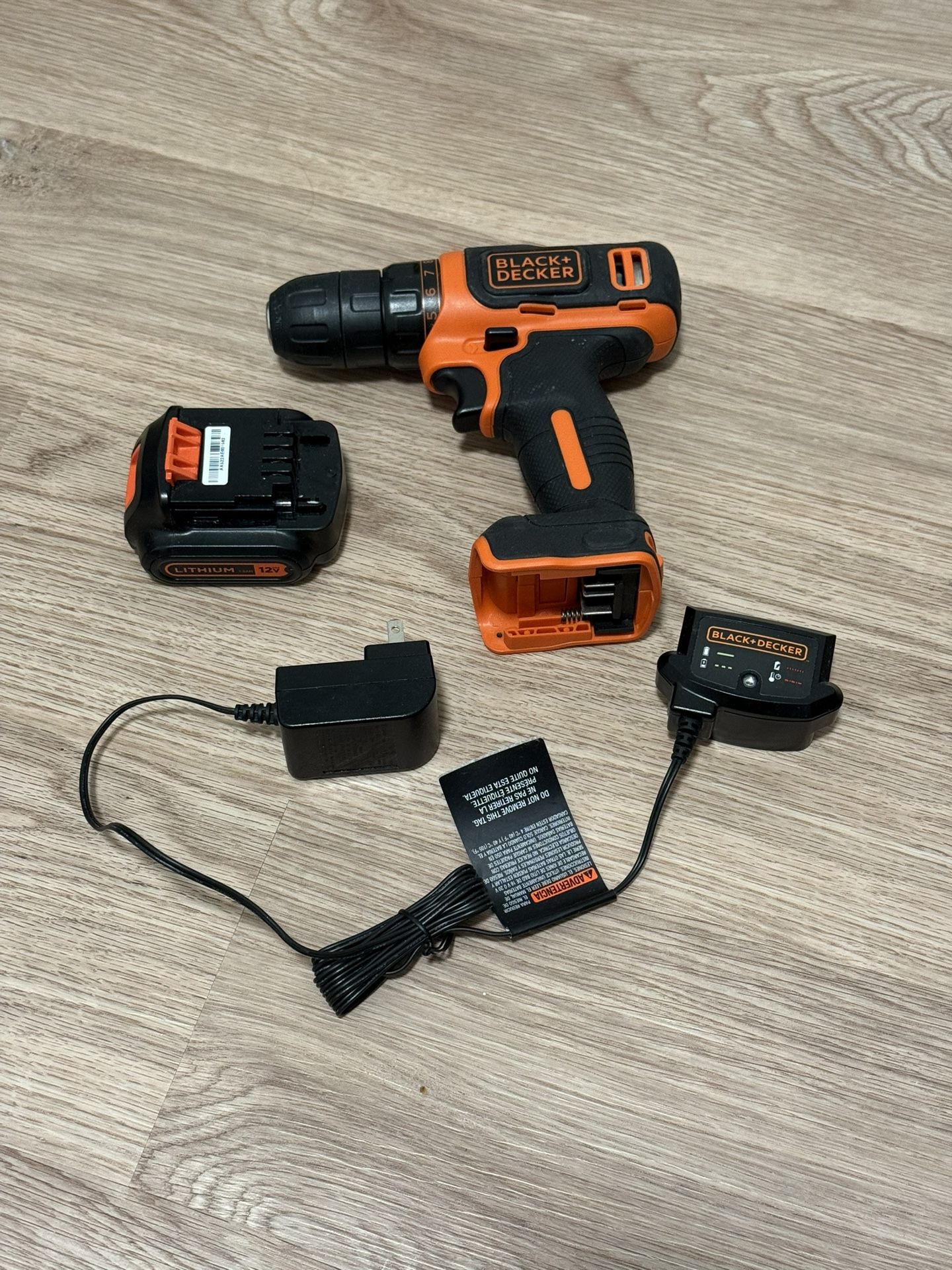 Black & Decker 12v cordless drill
