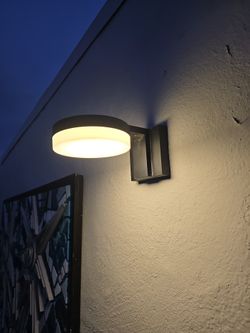 Small Exterior LED Wall Lantern, 2 Pack