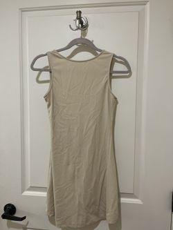 Backless Beige Dress