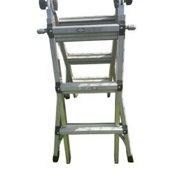 13 ft. Reach Aluminum Multi-Position Ladder, 300 lbs. Load Capacity, Type IA Duty Rating