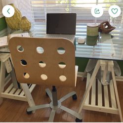 IKEA Glass Desk and Chair