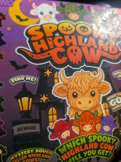 Spooky highland cow  squishy