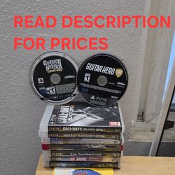 PS3 Games, Firm Price, Great Condition, Read Description For Details