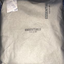 Essentials Fear Of God Dark Oat Hoodie