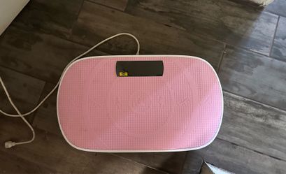 Pink Vibration Plate Exercise Machine with Remote Control – Full Body Fitness Platform