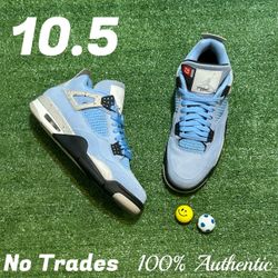 Size 10.5 Air Jordan 4 Retro “University Blue” ☁️