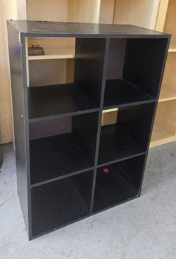 Shelf organizer cube black color
