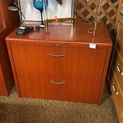 MCM Wood File Cabinet Office Furniture