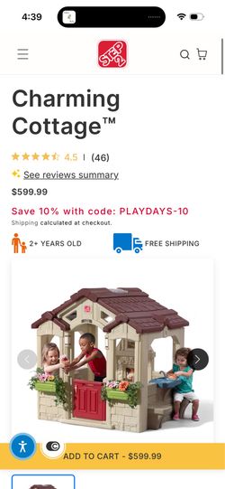 Step 2 Charming Cottage Play House