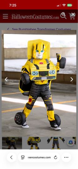 Bumblebee costume size Small(4-6)