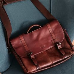 Cole Haan Leather Messenger Bag