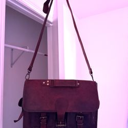 Messenger/laptop Real Leather Bag $45