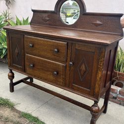 Antique English SideBoard Cabinet 