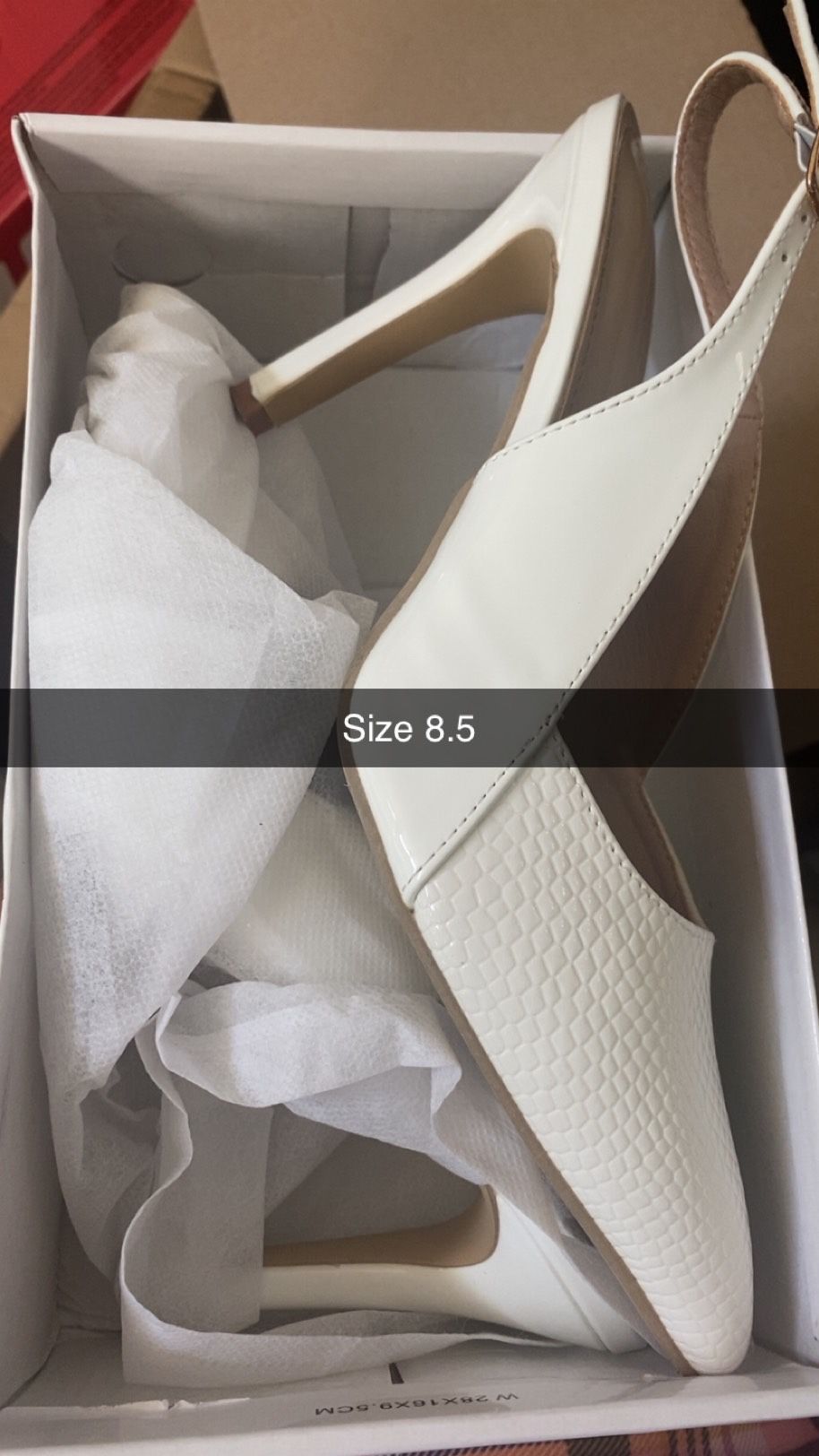 White Stiletto Heels 