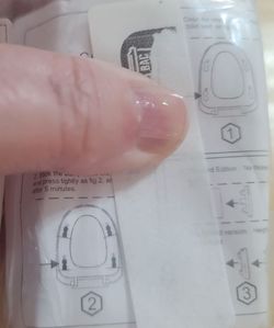 Toilet Seat Bumper Pads with Instructions