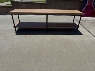 Room essentials wood and metal tv stand 60 inch
