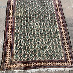 Antique Turkish Rug  Hand Made 