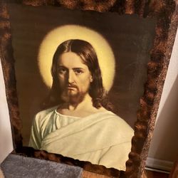 Jesus picture On Wood