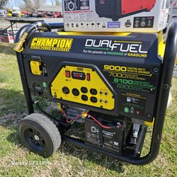 9000 watts generattor dual fuell.