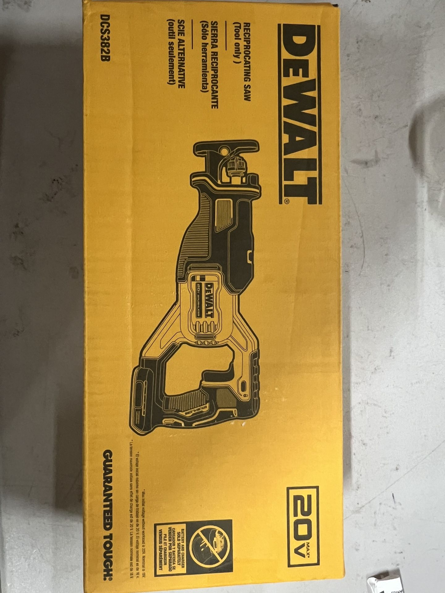 DEWALT XR 20-volt Max Variable Speed Brushless Cordless Reciprocating Saw