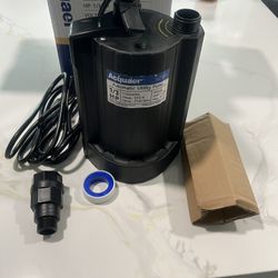 Acquaer 1/3 HP Automatic Submersible Water Pump, 115V Sump Pump with 3/4" Garden Hose Adapter, 2160 GPH High Flow Water Removal for Swimming Pool Cove