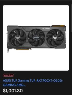 ASUS TUF RX 7900xt- 4K GPU