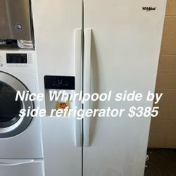 Nice Whirlpool Side By Side Refrigerator 