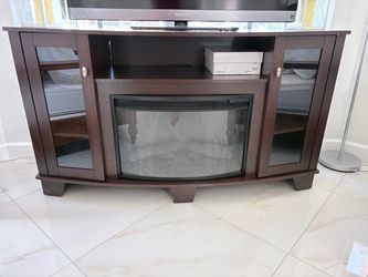 TV stand with electric fireplace