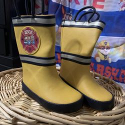 Yellow Rain boots Toddler Size 5c 