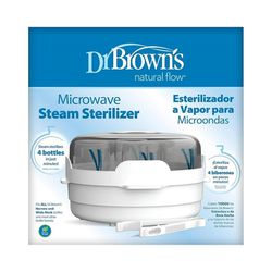 Dr. Brown's Microwave Steam Sterilizer for Baby Bottles, Nipples, Bottle Parts, Pacifiers, Teethers and Breast Pump Parts

