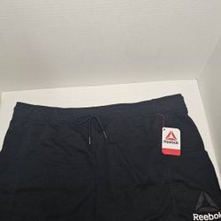 Womens 2XL Reebok Black Athletic Everyday Shorts 
