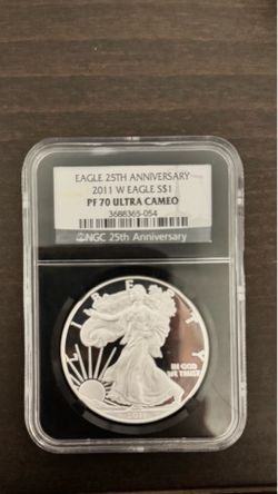2011-W $1 American Silver Eagle Proof - NGC PF 70 Ultra Cameo (25th Anniversary)