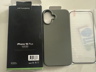 I Phone 16 Plus Cloud Gray Case