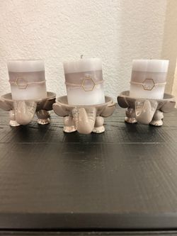 Candle Holders And Candles $15 (3) MPU
