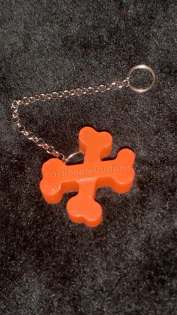 Halloween Cross Bones Keychain