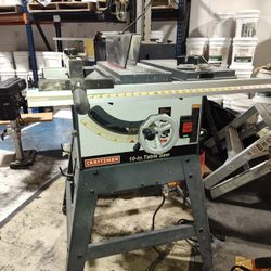 Craftsman Pro Series Table Saw /RouterAnd Rotory ArmSaw