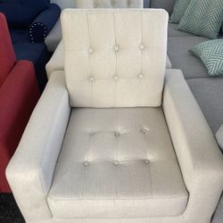 Modern Style Tufted Armchair