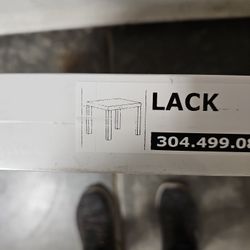 White IKEA Lack Table