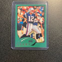 Tom Brady, Patriots Topps 2002 Card- 2010 Reprint