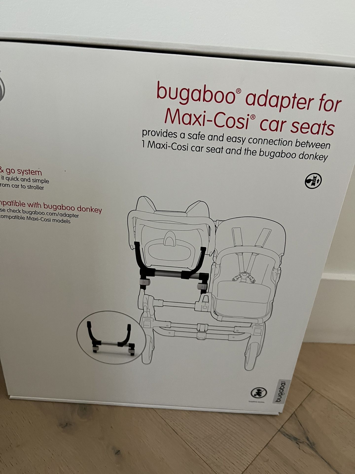 Bugaboo Donkey Mono Adapter For Nuna /maxi Cosi Car Seats 