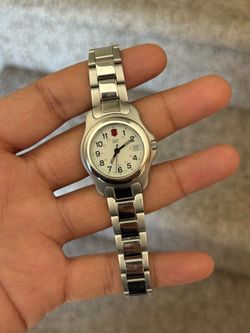 Victorinox Swiss Army Stainless Steel White Dial Womens Watch