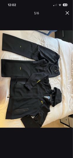Black And Yellow Nike Nocta Tech fleece Suit
